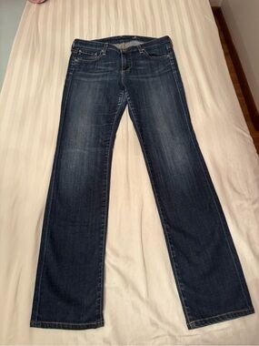 Ag Adriano Goldschmied Dark Blue Flare Jeans